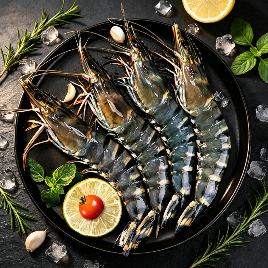 Frozen Black Tiger Prawns